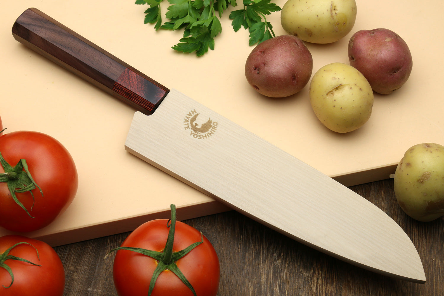 Santoku VG-10 Damasco 180 mm view 7